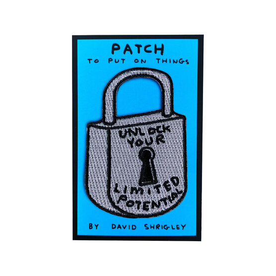 David Shrigley padlock patch